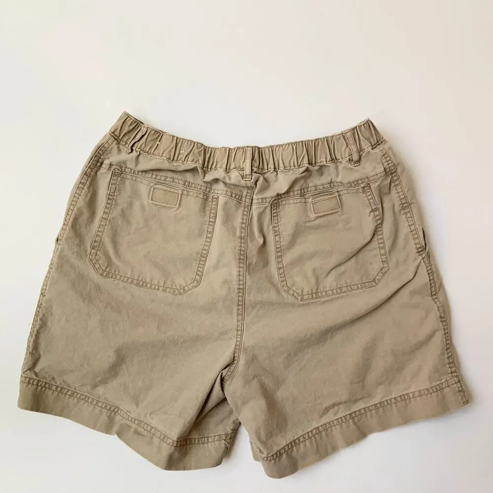 Vintage Windridge 100% Cotton Khaki Casual Short Shorts Men's Medium - Picture 6 of 10